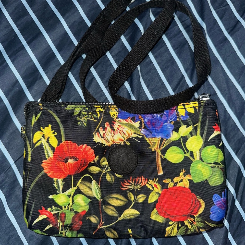 Kipling Black and Red Crossbody Bag